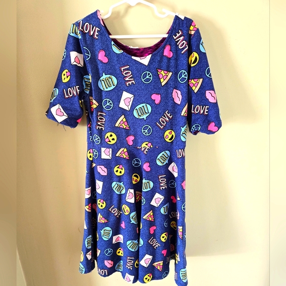 Girls Emily West LOL Reversible Dress sz 12 - Picture 1 of 5